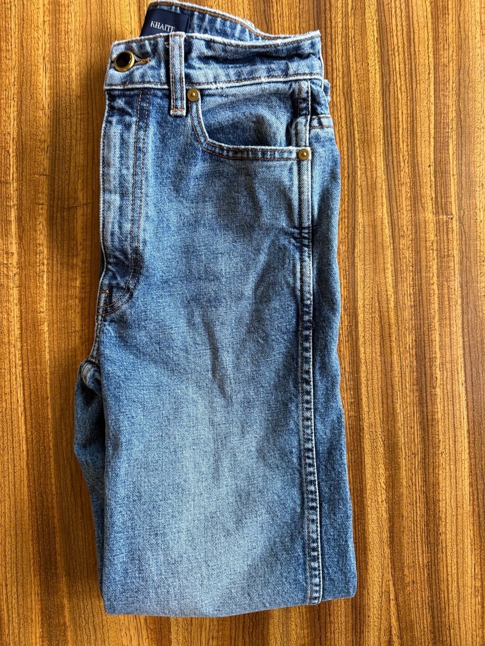 KHAITE Women's Abigail Straight-Leg Jeans - Picture 4 of 10
